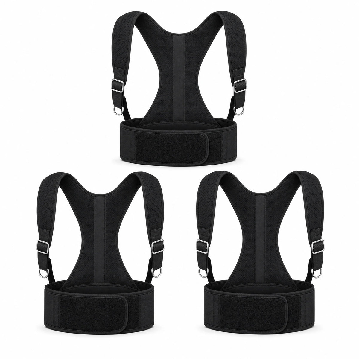 Correcteurs de posture AlignFlex Pro noirs, plusieurs tailles